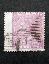 Queen Victori GB 6d SG.107 Pl.6 Used Pmk Constantinople Levant Well Centered VF
