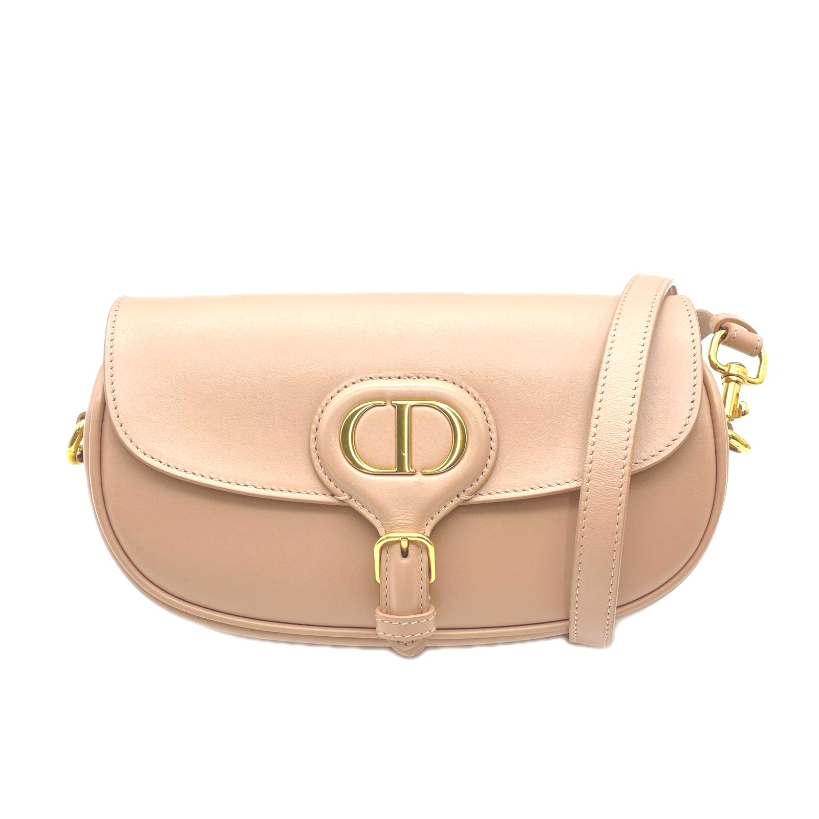 Christian Dior East West BagShoulder Bag pink beige Calf leather05-BO-1201