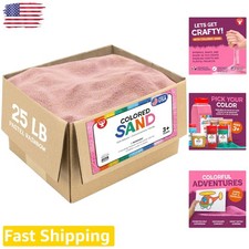 25lb Colored Sand Craft Kit - Vibrant Pastel Rainbow for Sensory Play