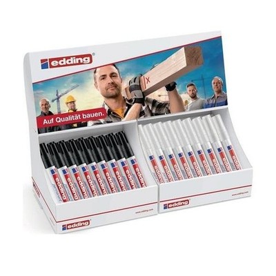 Edding Permanent-/Lackmarker Display schwarz/weiß