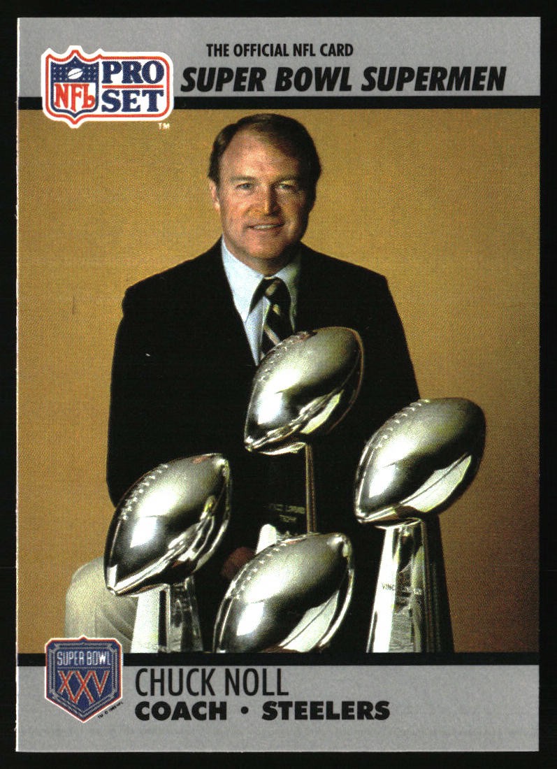 1990-91 Pro Set Super Bowl XXV Silver Anniversary Commemorative #29 Chuck Noll