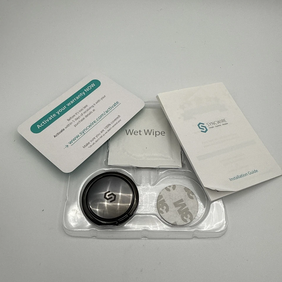 Phone Ring Holder / SYNCWIRE / Model SW-RH424 / Black / NEW - Image 3 of 4