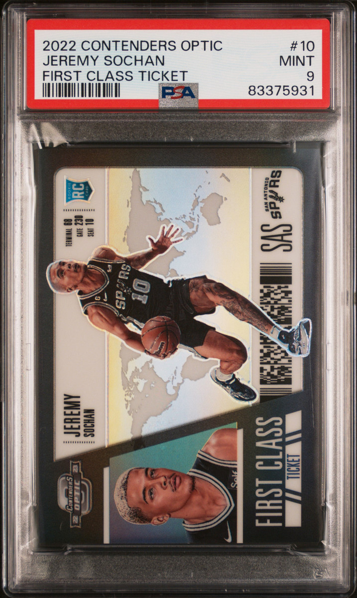 2022 CONTENDERS OPTIC FIRST CLASS TKT #10 JEREMY SOCHAN PSA 2022 CONTENDERS OPTIC FIRST CLASS TKT #10 JEREMY SOCHAN PSA