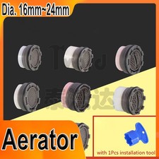 Replacement Tap Aerator Plastic Water Saving Insert 16-24mm for Kitchen Bathroom