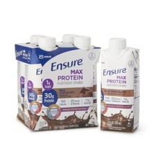 Ensure Max Protein Nutrition Shake Milk Chocolate Ready to Use 11 oz. Carton 12