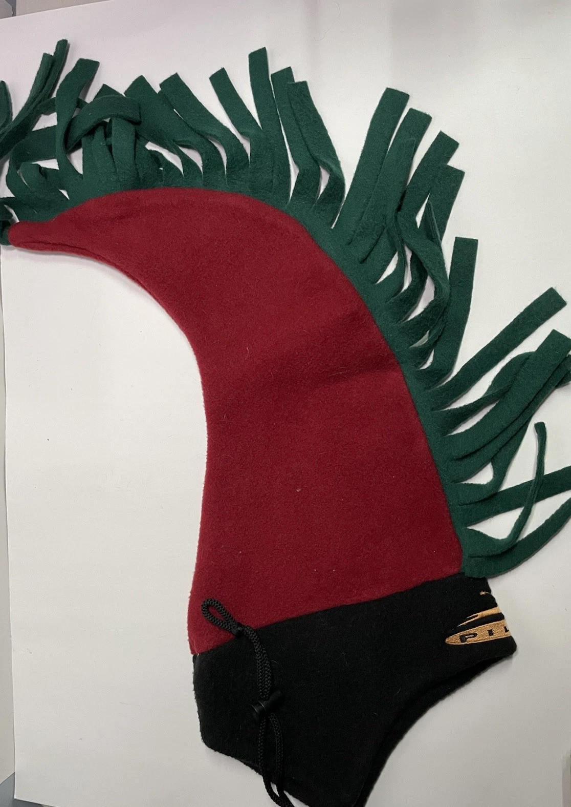 Vintage PILOT Red Jester Fleece Hat 90s Snowboard Ski