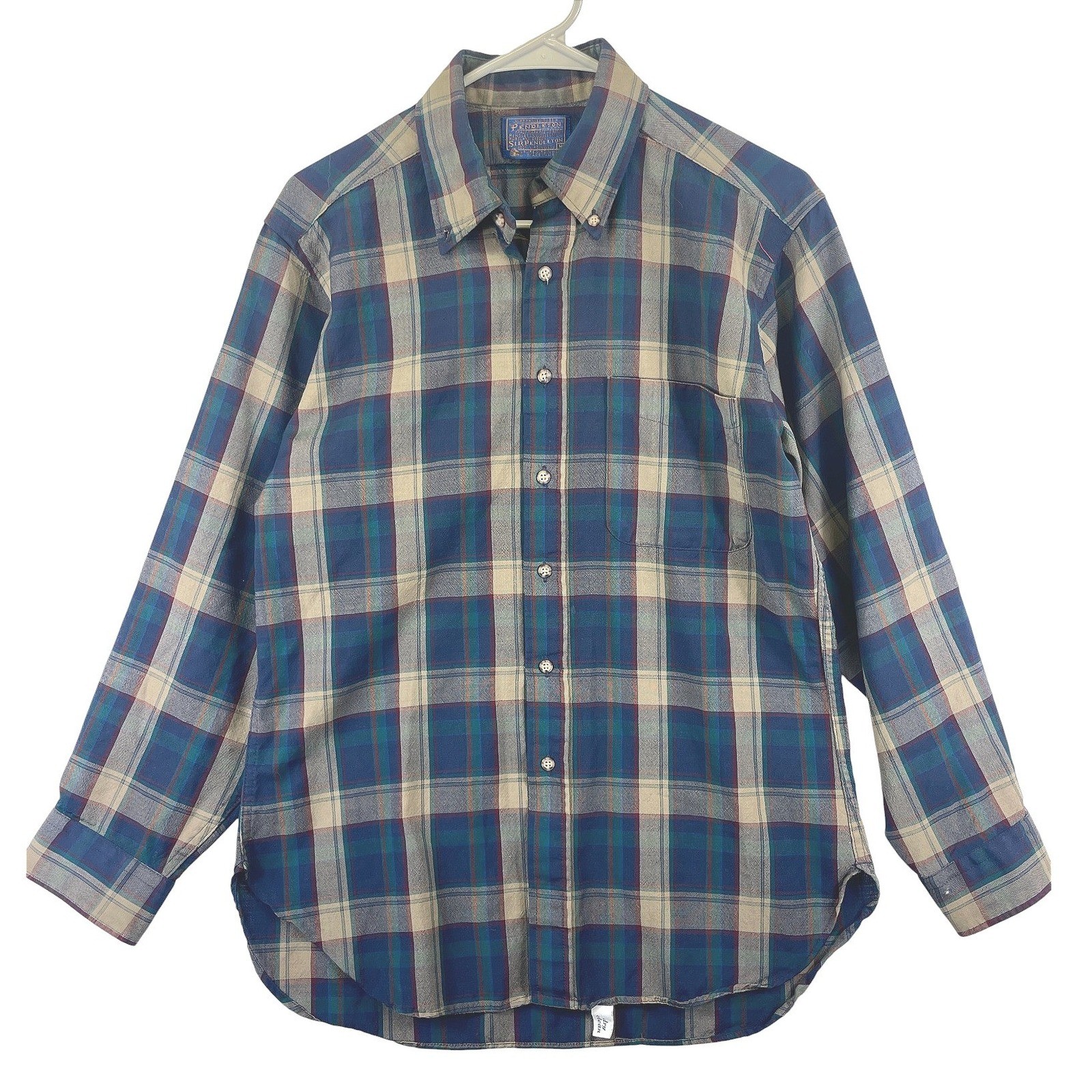 Pendleton Sir Pendleton Plaid Wool Button Up Shir… - image 1
