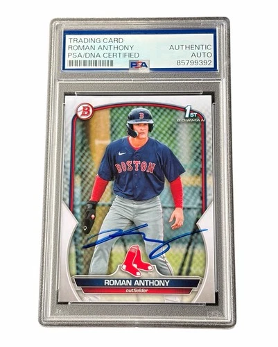 Roman Anthony Signed First Bowman Paper Card Boston Red Sox Auto Autographed