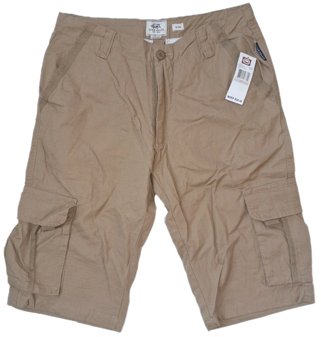 Ecko Unltd Mens Cargo Shorts Size 32 Camel Khaki Lightweight Fashion Twill NWT
Opens in a new window