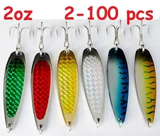 2oz Crocodile Casting Spoons Fishing Lures-Choose Color and Qty (2 to 100)