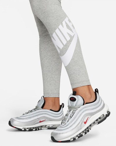 Nike Sportswear S Grigio Grafico Leggings Classici Donna Vita Alta DV7791 063 - Foto 5 di 5