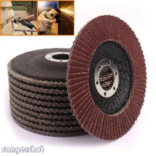 10 PCS FLAP GRINDING SANDING DISCS 115mm 4.5" INCH 40 GRIT ANGLE WHEEL GRINDER 0.90 per disc
