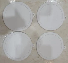 4 Corelle 418-PC White Round Plastic Food Storage Replacement Lid Cover (4-Pack)