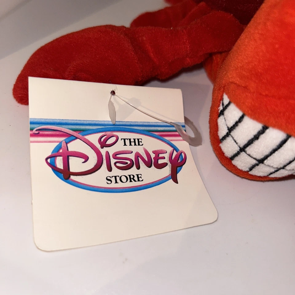 Little Mermaid Sebastian Crab Mini Bean Bag 8" Plush Stuffed Animal Disney Tag - Image 2 of 4