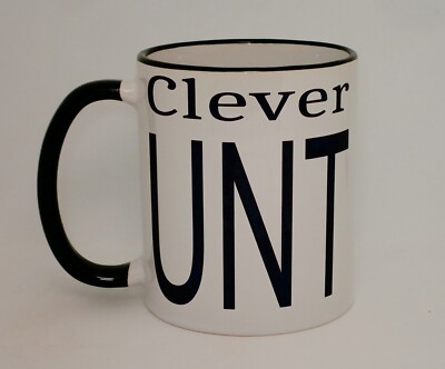 Clever C*nt Tasse Rude RudeC*nt Cheeky Lustig Büro Geschenk Arbeit Chef Personalisiert