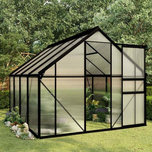Aluminium Gewächshaus Treibhaus 3,61m³ bis 9,3m³ Alu Tomatenhaus Pflanzhaus DE - Bild 4 von 61
