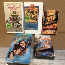 Betamax Lot Of 5, Wizard Of Oz, A Christmas Story, Not VHS