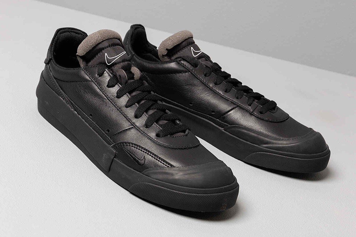 MEN'S NIKE DROP-TYPE PREMIUM CASUAL SHOES LEATHER BLACK CN6916-001