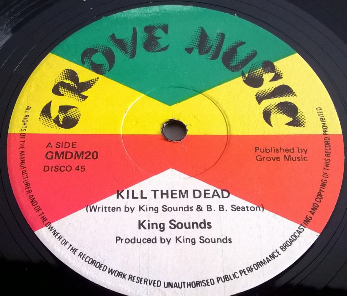 英12” King Sounds Kill Them Dead / Look Into Yourself GMDM20 Grove Music /00250 KING SOUNDS ~ Kill them dead / Look into yourself GROVE