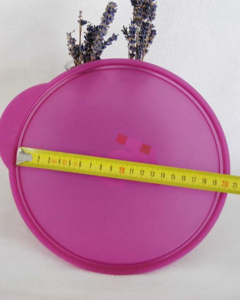 🌟TUPPERWARE Couvercle Rond Remplacement Ø 19 / 21 Cm Bol Pouce Saladier 45 ans - Photo 3/4