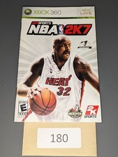 NBA 2K7 Microsoft Xbox 360, 2006  MANUAL ONLY 