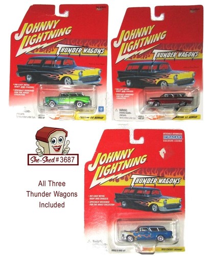 Johnny Lightning Thunder Wagons Die-Cast Nomad Race Cars 457-02 Hot Wheels