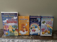 Vintage Care Bears VHS Lot Of 4 Movies Episodes Rare