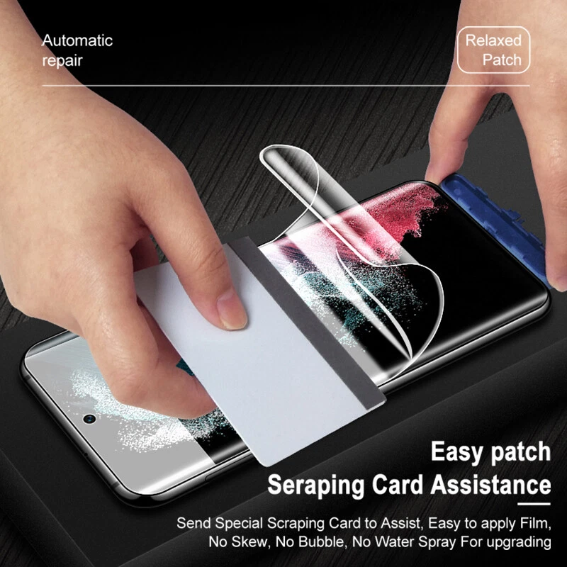 Hydrogel Screen Protector For Samsung S24 Ultra S23 S22 S21 FE A54 A34 Full Film - Image 3 of 4