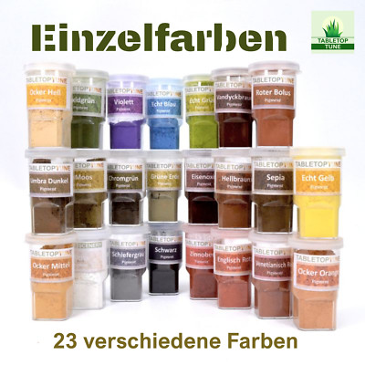 Weathering / Alterung / Rost / Ruß / Patina / Pigmente 23 verschiedene Farbtöne 