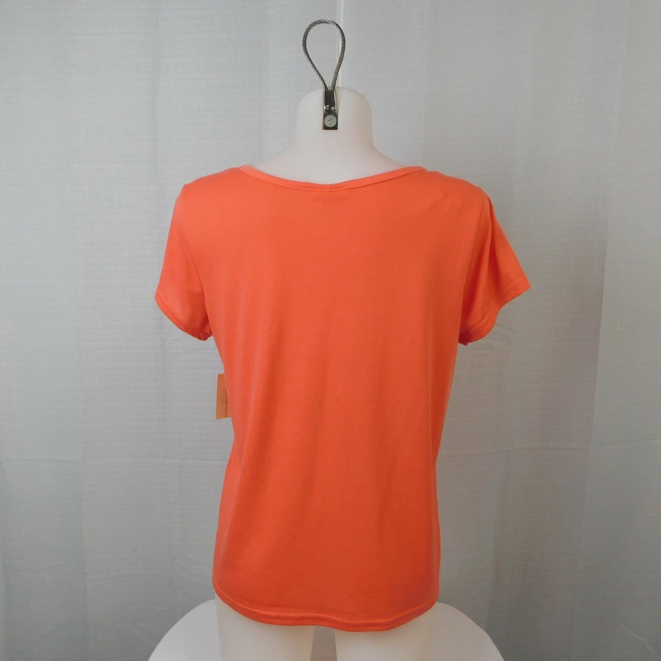 Blusa de pijama Bobbie Brooks LOVE estampada manga curta - Laranja, média #2977 - Imagem 2 de 4