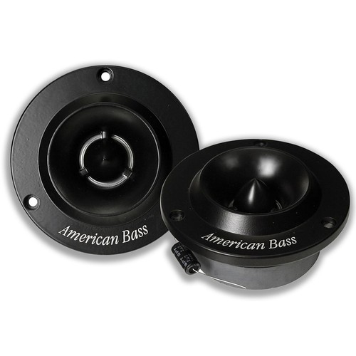 2 Pairs of 1" 75W RMS 4-Ohm Compression Tweeter Black AB-MX252B American Bass - Picture 2 of 7