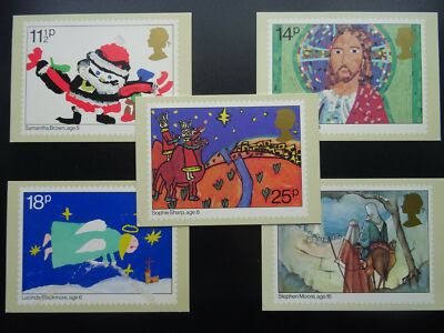 Post WEIHNACHTEN POSTKARTEN SET um 1981 PHQ 56 (b) 11/81 Entwurf von T. Jenkins