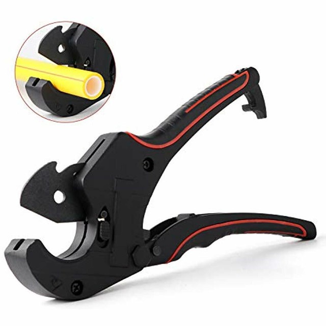 Ratchettype PVC Pipe Cutters, 1/8inch To 21/2inch Hose Tool, One