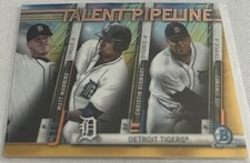 2017 Bowman Chrome Baseball Detroit Tigers Talent Pipeline Gold Refractor #d 50