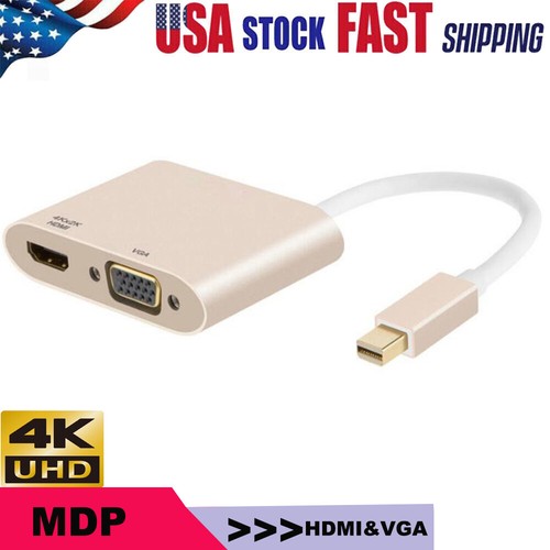 Thunderbolt Mini Displayport DP to HDMI 4K VGA Cable Adapter Converter