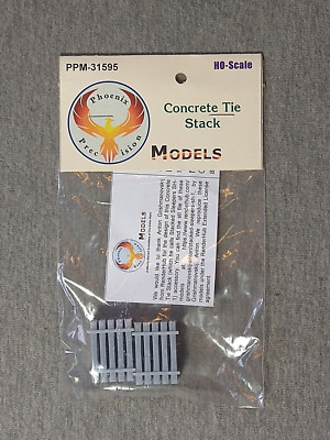 Phoenix Precision Models HO Scale Concrete Tie Stack PPM-31595 ~ TS