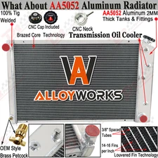 4 Row Aluminum Radiator For 1973-1986 Chevy GMC C/K C10 C20 K10 Pickup Suburban