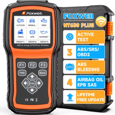 FOXWELL NT630 Plus Bidirectional SRS ABS Bleeding Oil OBD2 Diagnostic Scanner