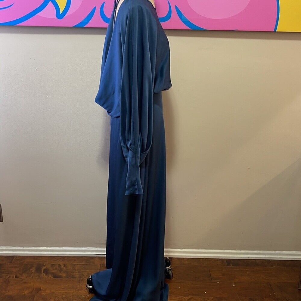 BCBGMaxAzria Blue Long Sleeve Dress Gown - image 5