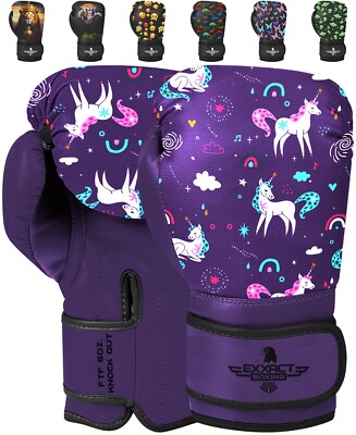 Exxact Sports Knockout Youth Boxing Gloves for Kids (3-10 Years)