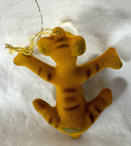 VINTAGE TIGGER ORNAMENT - FLOCKED PLASTIC - HONG KONG - 第 14/14 張圖片