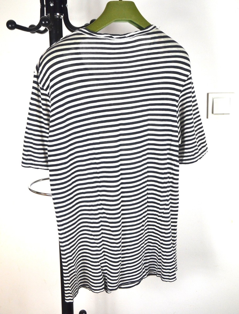 Archive RAF Simons SS2007 stripe T-shirt. Size XL | eBay