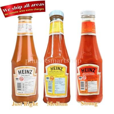 Heinz Chili Sauce Just Right Medium Strong Hot Fresh Dipping Condiments 300g x 3