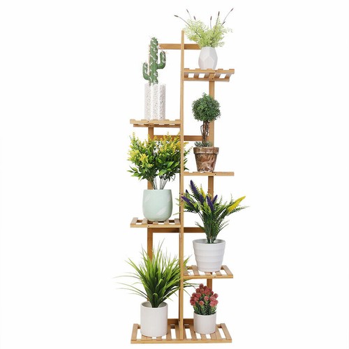 6/7 Pot Bamboo Flower Shelf Rack Plant Stand Pots Display Corner Shelving Home - Picture 15 of 16