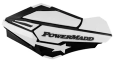 POWERMADD "SENTINEL" HANDGUARDS ATV UTV MX SNOWMOBILE BLACK/WHITE 34428