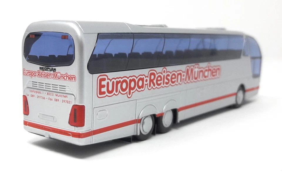 AWM H0 Train 1/87 Bus Neoplan N516 SHDL Starliner Europa Reisen Munich Case - Image 4 of 4