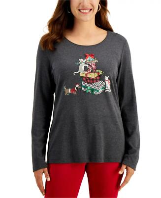 nWT Karen Scott Petite Embellished 