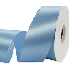 Light Blue Ribbon 1-1/2 Inch x 50 Yards Satin Ribbon Single Face Ribbon for C...