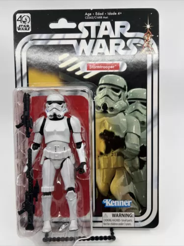 Star Wars Black Series Stormtrooper 6" Action Figure Retro Card Hasbro 40th S13