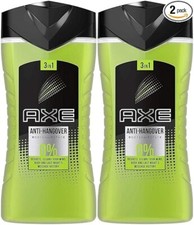 2 New AXE Anti-Hangover, 3 in 1 Body, Hair,  Face Wash Gel, 13.52 oz each